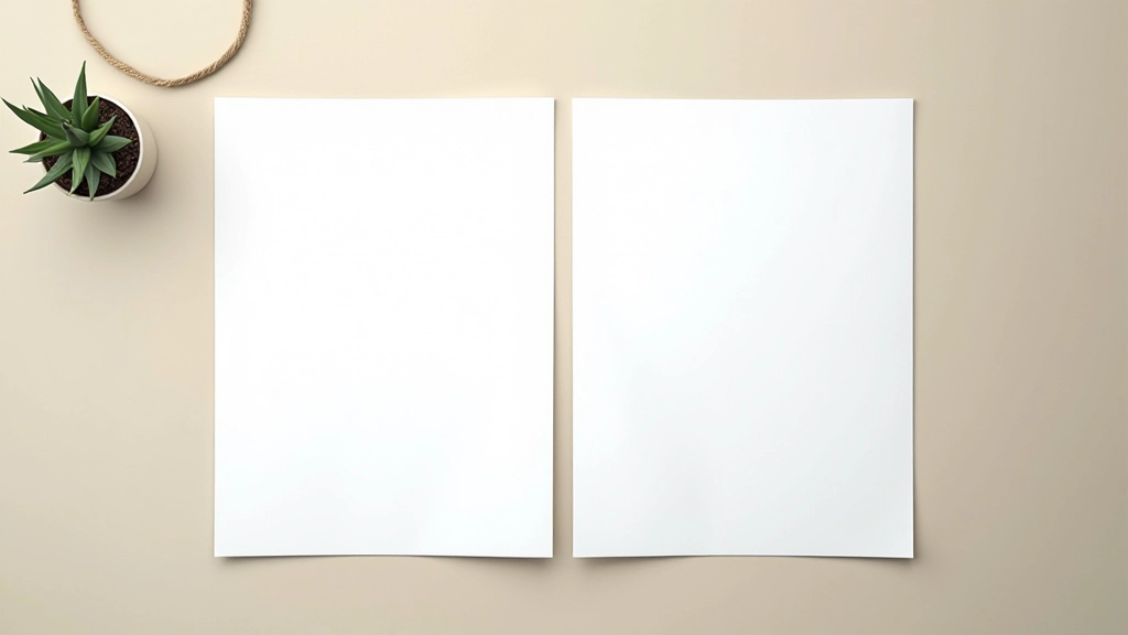 Comparison of cluttered versus spacious web page layouts demonstrating visual hierarchy and reading comfort